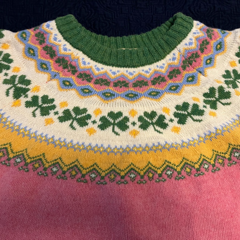 Kiel James Patrick fair aisle Sweater for St Patrick’s day! - Picture 2 of 4